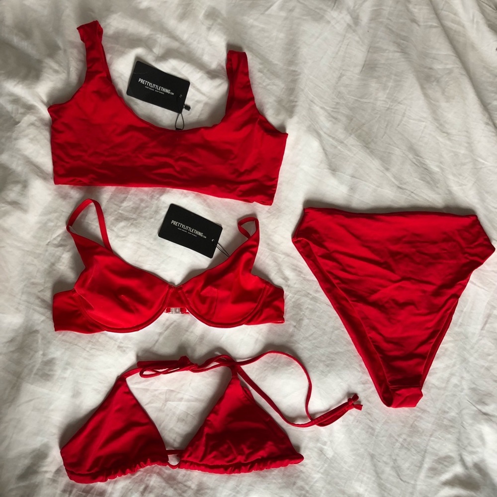 PRETTY LITTLE THING Red Bikini Set
